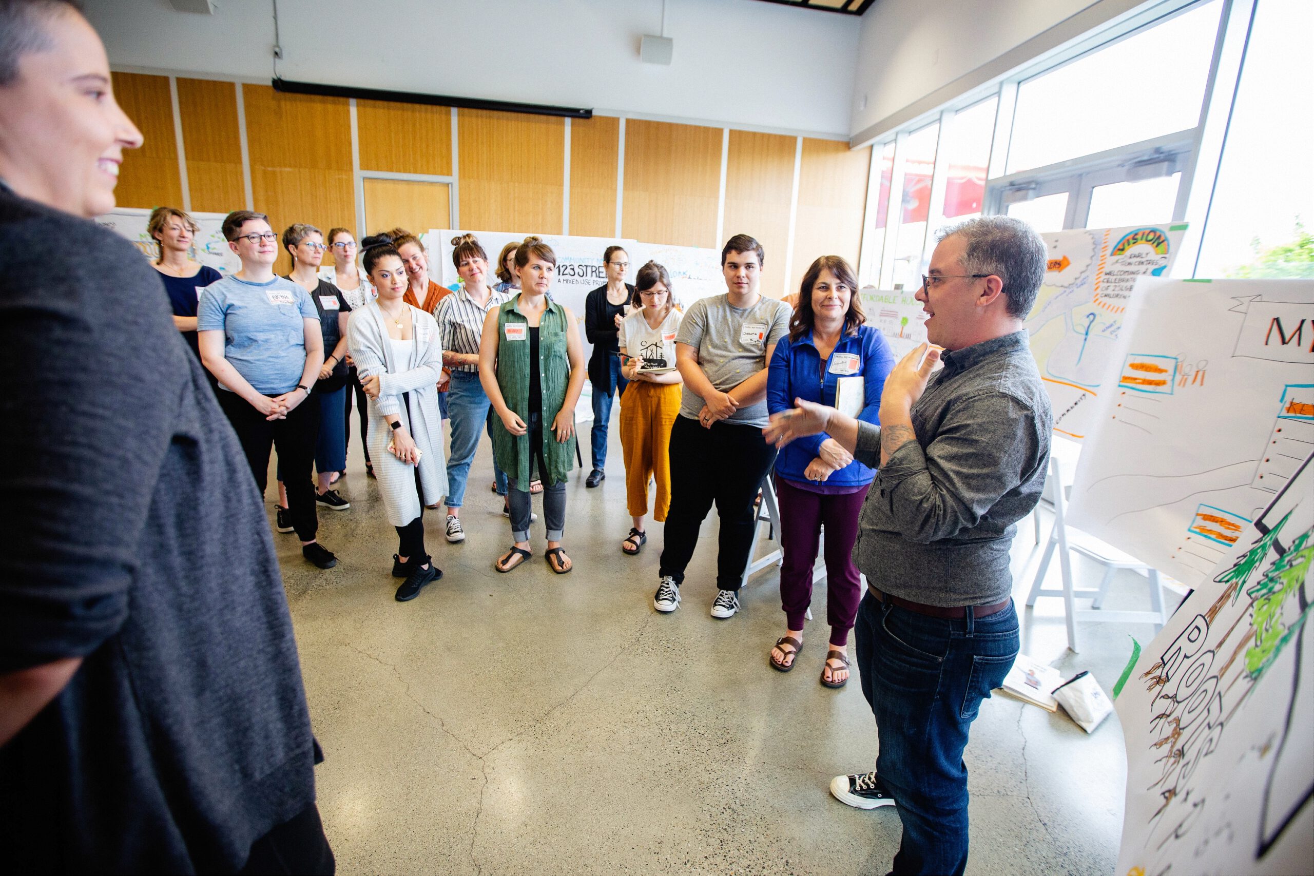 Sam Bradd Workshop group